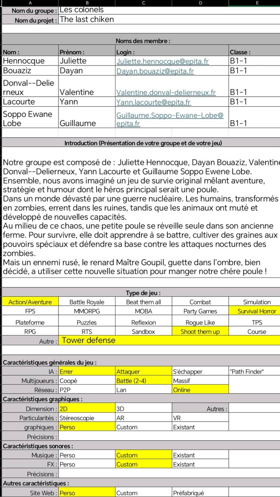 Cahier des charges technique page 1